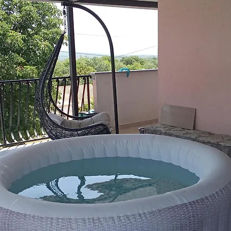 With Hot Tub Vrh, Krk - 24028 Гостевой дом Vrh (Krk)